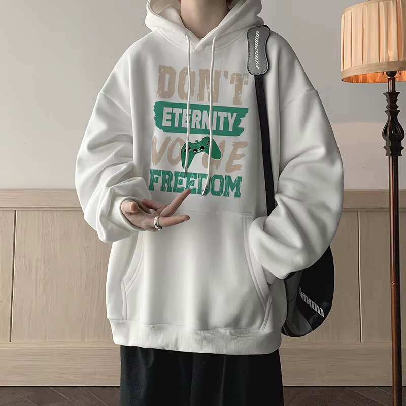 Trend-in men's-type-printed-over-fit hoodied-casual big-size autumn-winter-look-unisex fashion TS3172