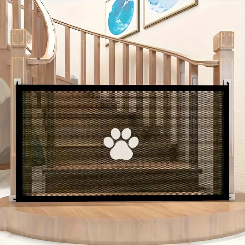 Extendable safety pet doorplus-durablebooking door, suitable for indoor and outdoor, pet stairs barrier,