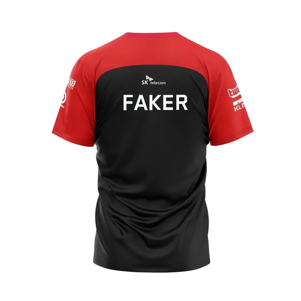 T1 E-Sports Club 2022 Commemorative Jersey T-shirts League Of Legends LCK Support Team Uniform Faker Fan Fashion Unisex Tops