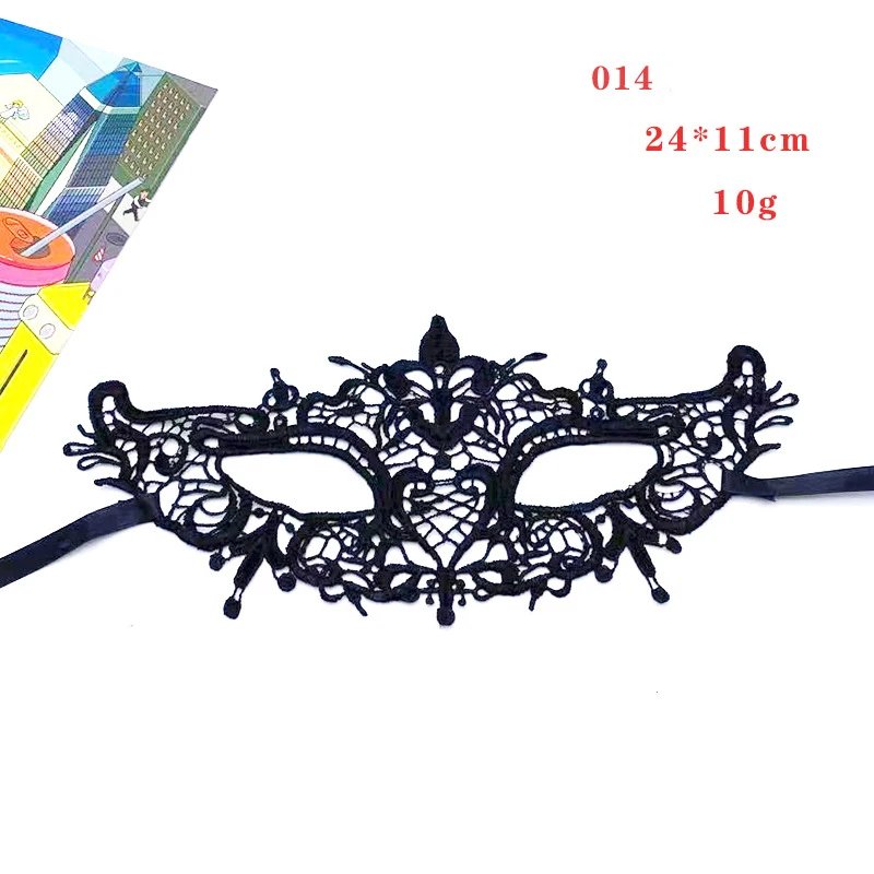 Women Gothic Lace Mask Cosplay Halloween Party Carnival Sexy Lady Costumes Half Face Animal Role Playing Masques For Girls
