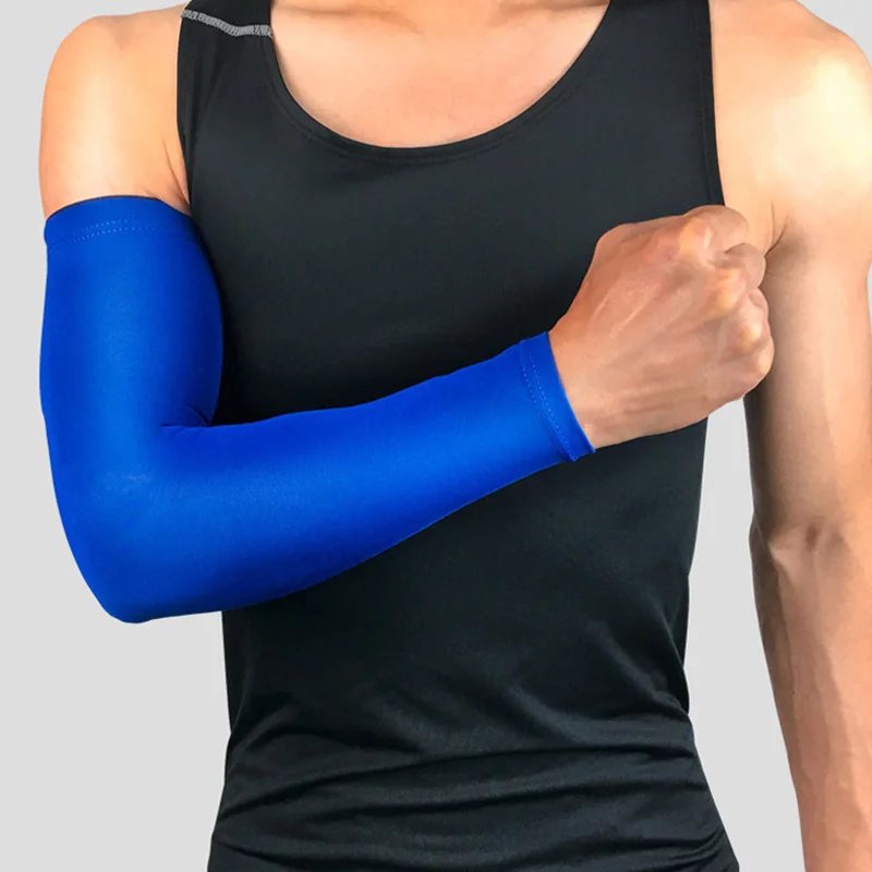 1pcs Elastic Running Cycling Arm Sleeve Anti-Slip Sport Sleeve Uv Solar Basketball Volleyball Sleeve Sunscreen Hand Arm Warmer