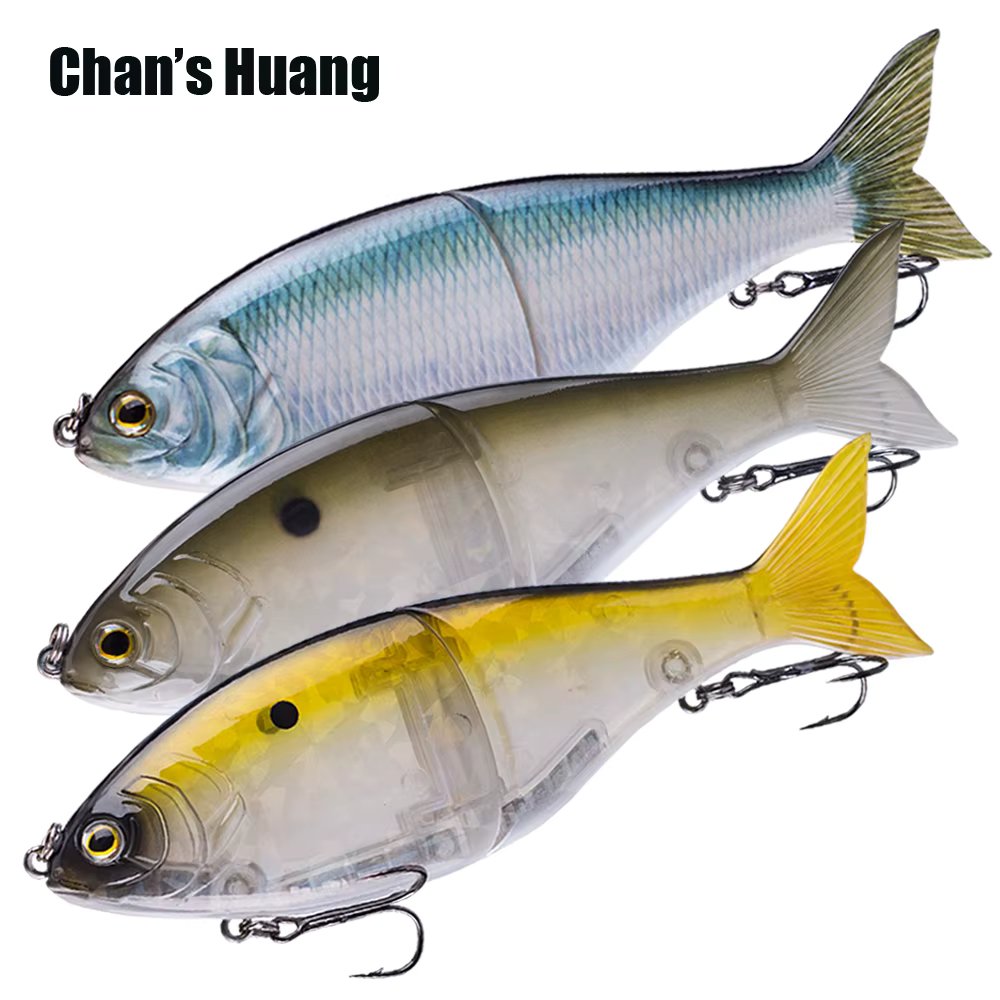 Chan's Huang 17.8CM 82G / 7INCH 2.89OZ Slider Jointed Swim Large Fishing Lures 3D Eyes Swimbait Sinking Saltwater Glide Bait