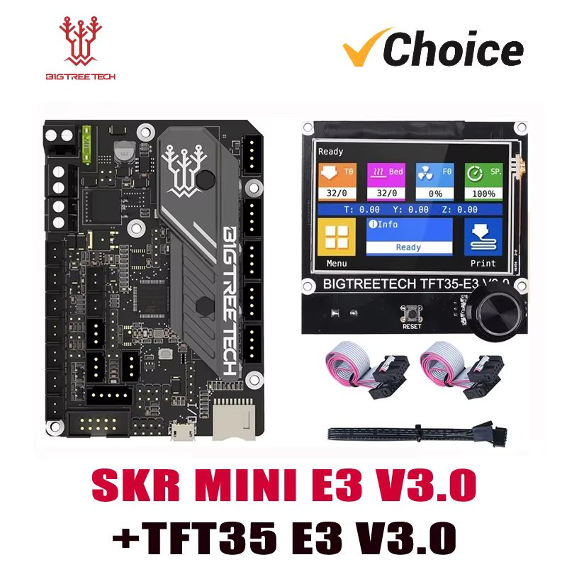 BIGTREETECH 3D Printer Motherboard SKR Mini E3 V3.0 + TFT35 E3 V3.0 Screen Onboard TMC2209 for Ender 3 Pro CR10 3d Control Board
