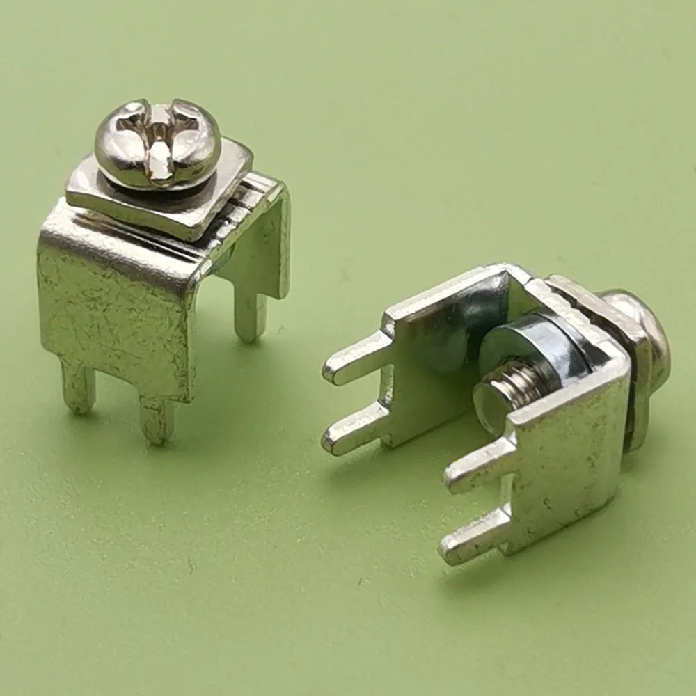 50pcs/Lot PCB-9 Soldering Terminal Riveting Nut Welding Terminals Pitch 5X9.9MM M4 M5 Screw PCB Circuit Boards Bench Terminal