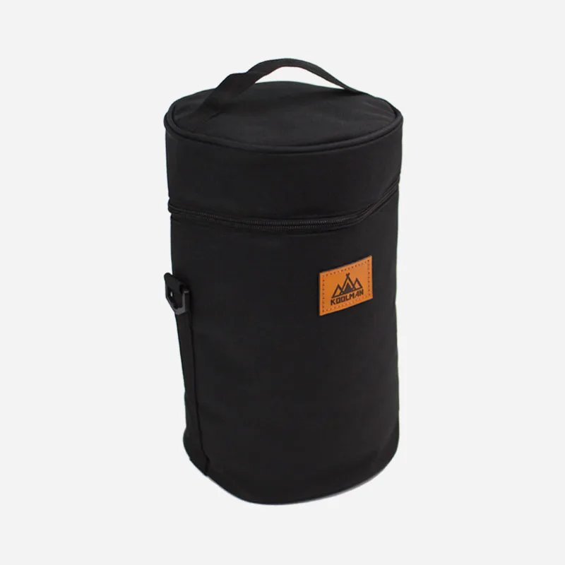 Round Lantern Storage Bag L - Black