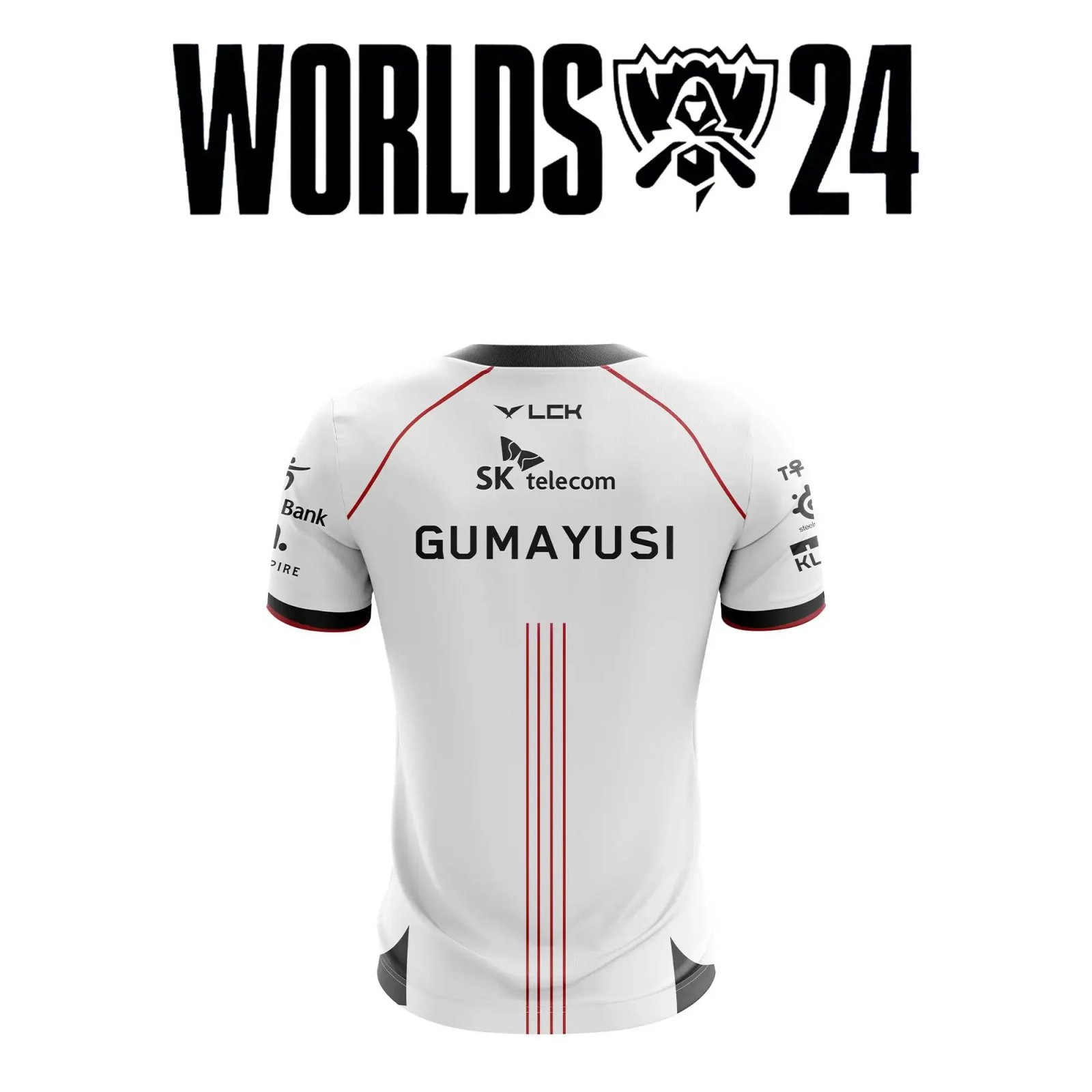 New T1 E-sports Team Classic Uniform 3D Printed T-shirt League of Legends World Finals Jersey Lol Games Faker Fan Support Top