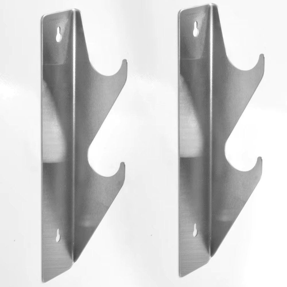 Stainless Steel Double Pool Sieve and Vacuum Cleaner Support Pair