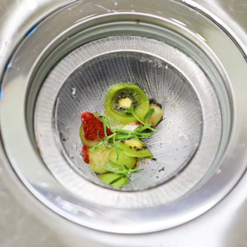 [1 + 1] Kitchen sink drain Mands food Net disposable