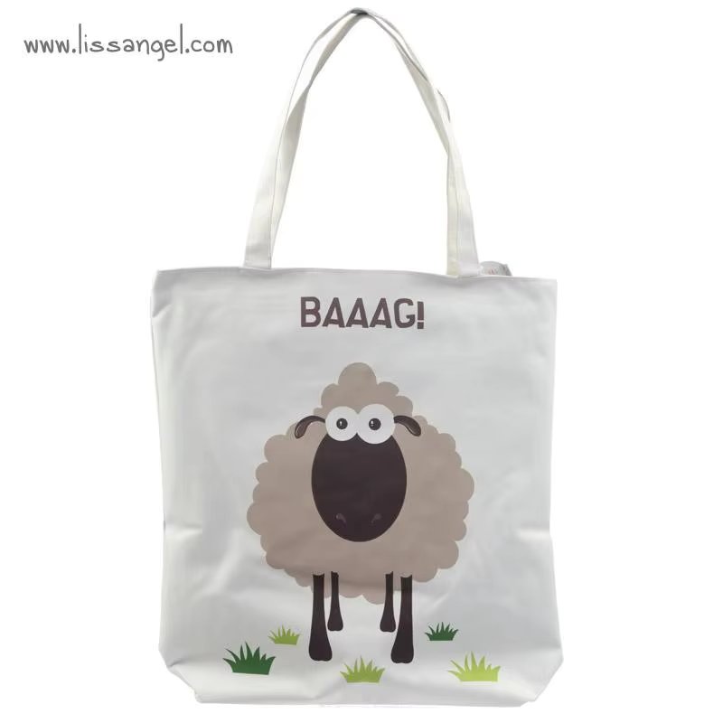 Tote Bag made of cotton with a funny Sheep design Baaag!