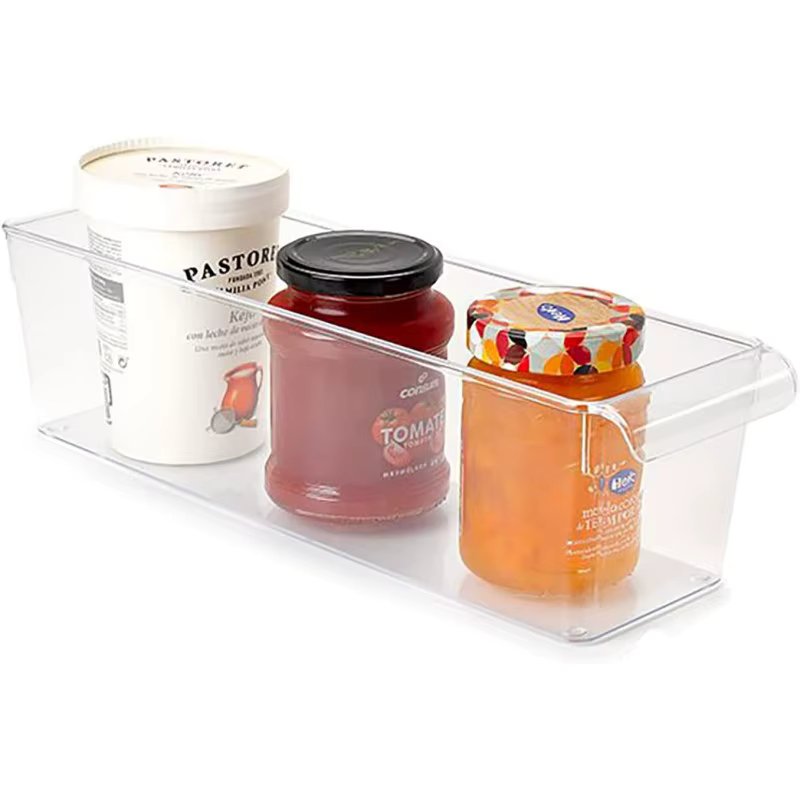 Eurasian shop®Fridge organizer, fridge organizer, transparent fridge organizer with handle