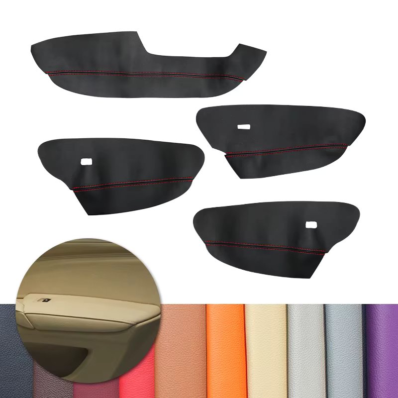 LHD For BMW X5 E70 2007 2008 2009 2010 2011 2012 2013 Car Interior Door Armrest Panel Microfiber Leather Cover Protective Trim