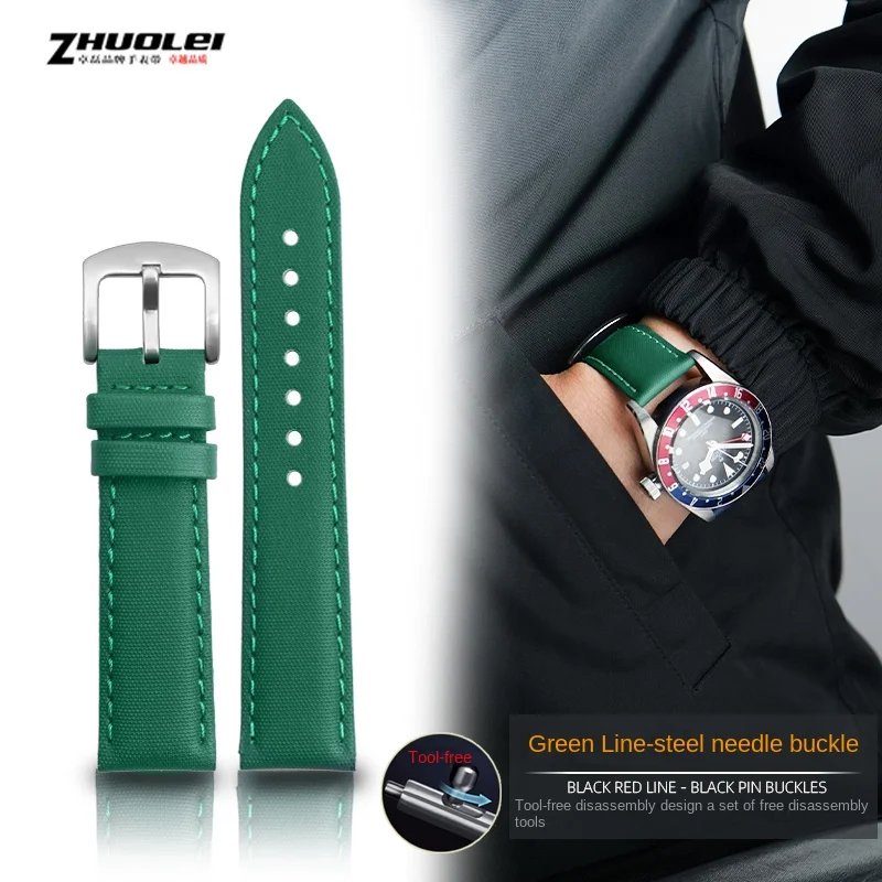 green silver pin