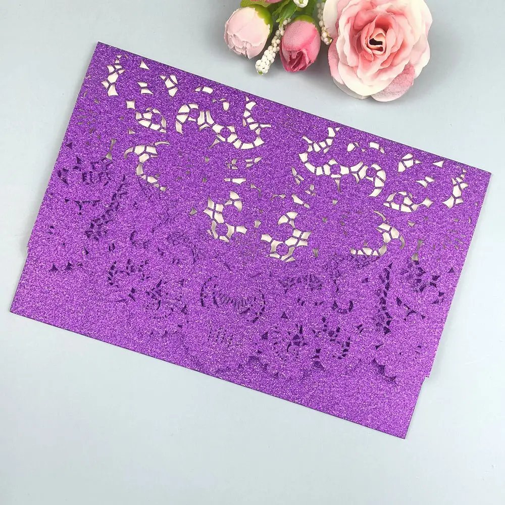 purple glitter film