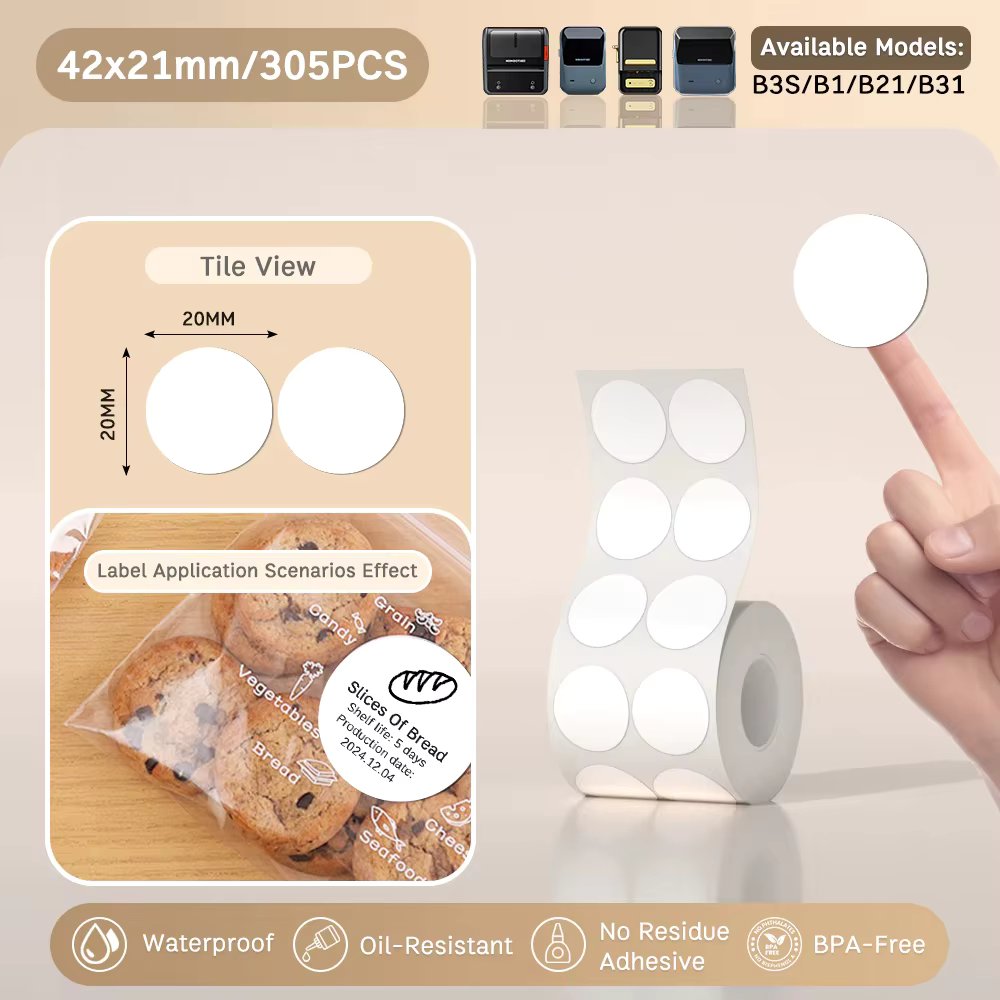 1x(42X21mm-round)