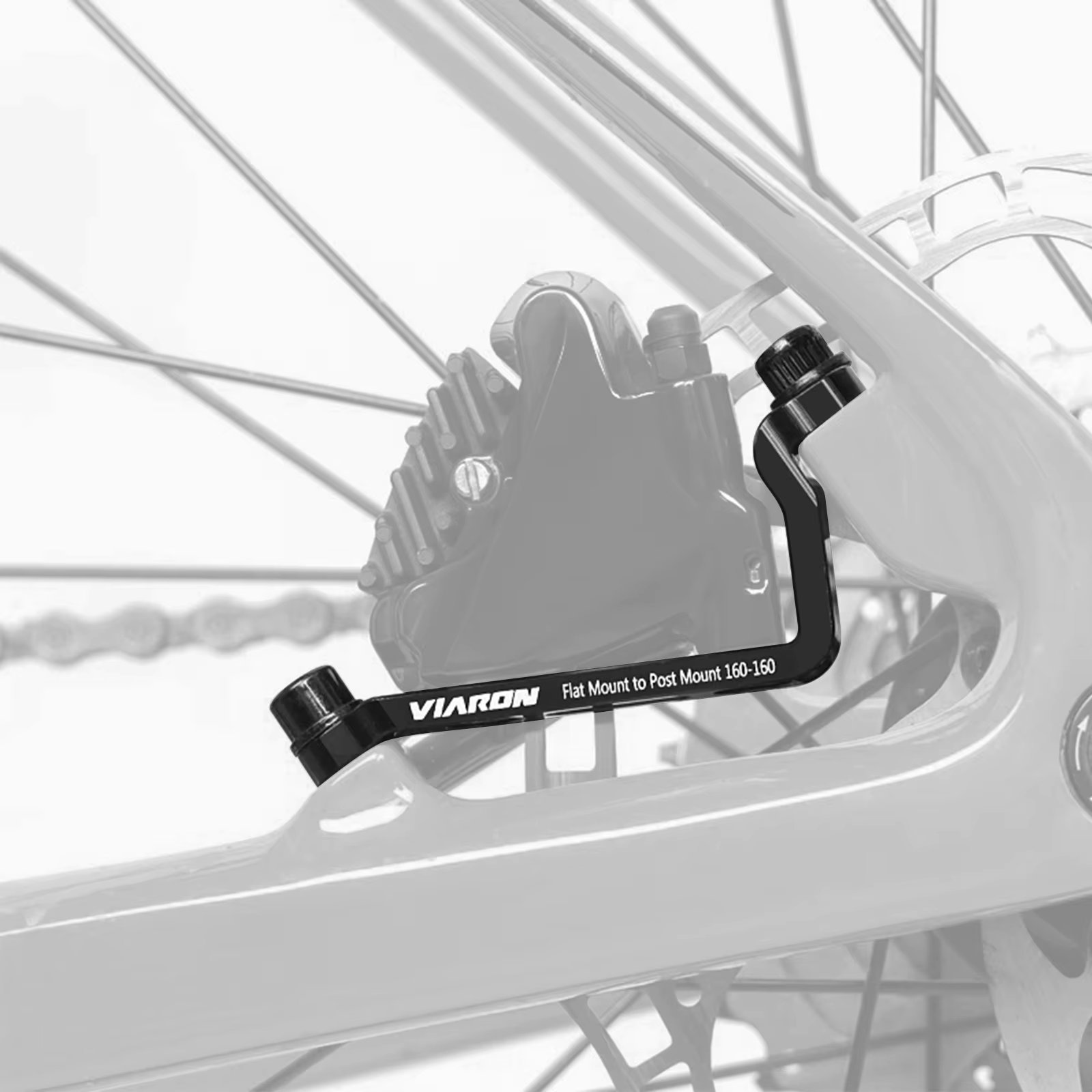 MTB 25mm Aluminum Alloy Adapter Post Mount To Flat Road Bike Brake Adapter 34mm to 74mm Post to Flat Mount Brake Adapter