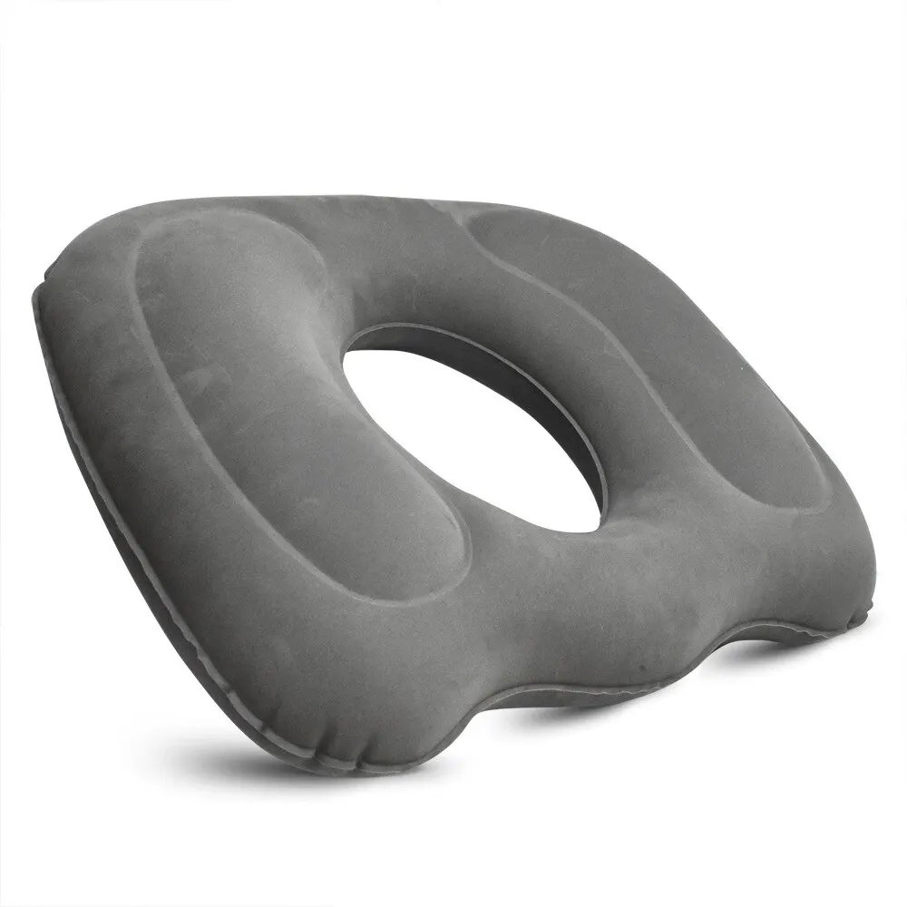 Inflatable Donut Hemorrhoid Seat Cushion Pad Massage Pillow Chair Car Seat Office Wheelchair Cushion Pain Relief Buttock Cushion