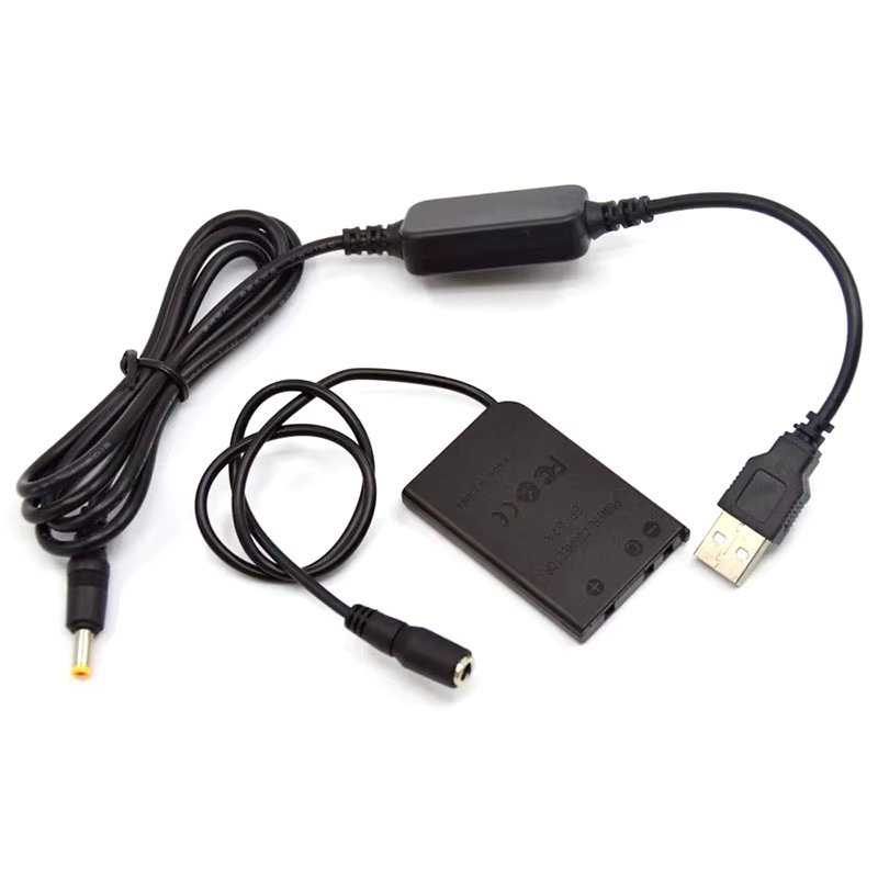 USB Power Cable Adapter+EP-62A DC Coupler EN-EL5 Dummy Battery for Nikon Coolpix 3700 5200 5900 S10 S6100 P80 P90 P100 P500 P520