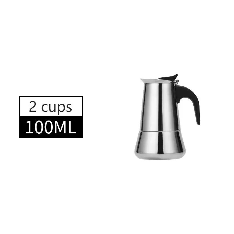 Electric Moka Coffee Pot 2/4/6/9/12 Cups Stainless Steel Thickening Espresso Coffee Maker Italian Cuban Classic Coffee Pot ﻿