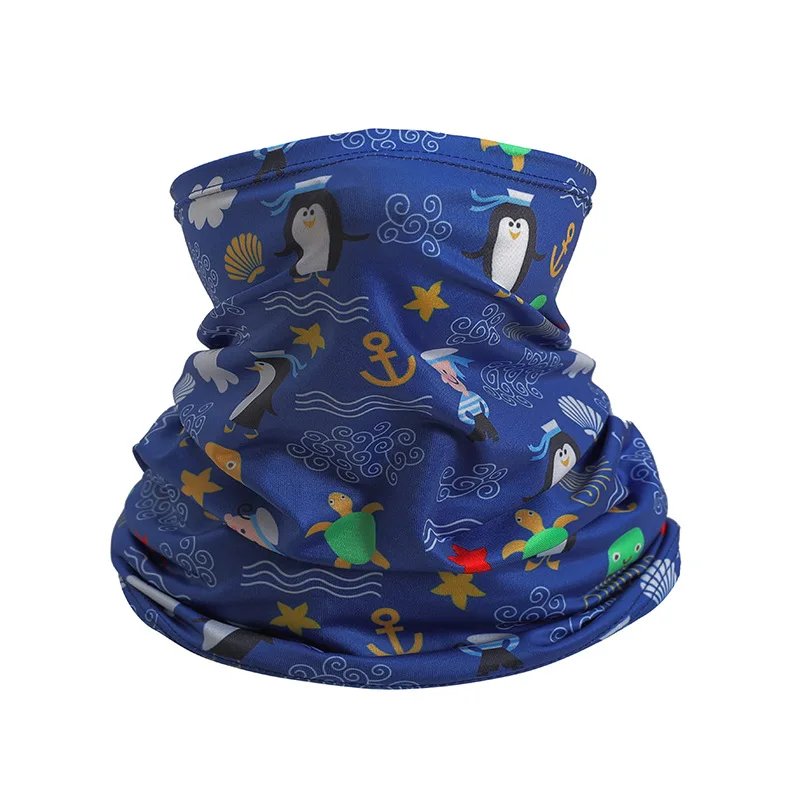 Children Ice Neckerchief Face Neck Sunshade Collar Gaiter Bandana Scarf Sports Headwear Scarves Dustproof Outdoor Fishing Scarf