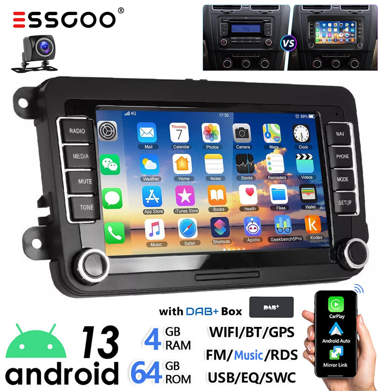 4-64 Carplay DAB Cam