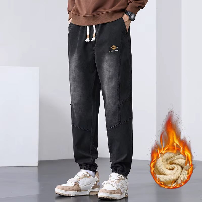 Trend In Men's Moor Moist Pants Warm Winter Street Casual Pants LP0940