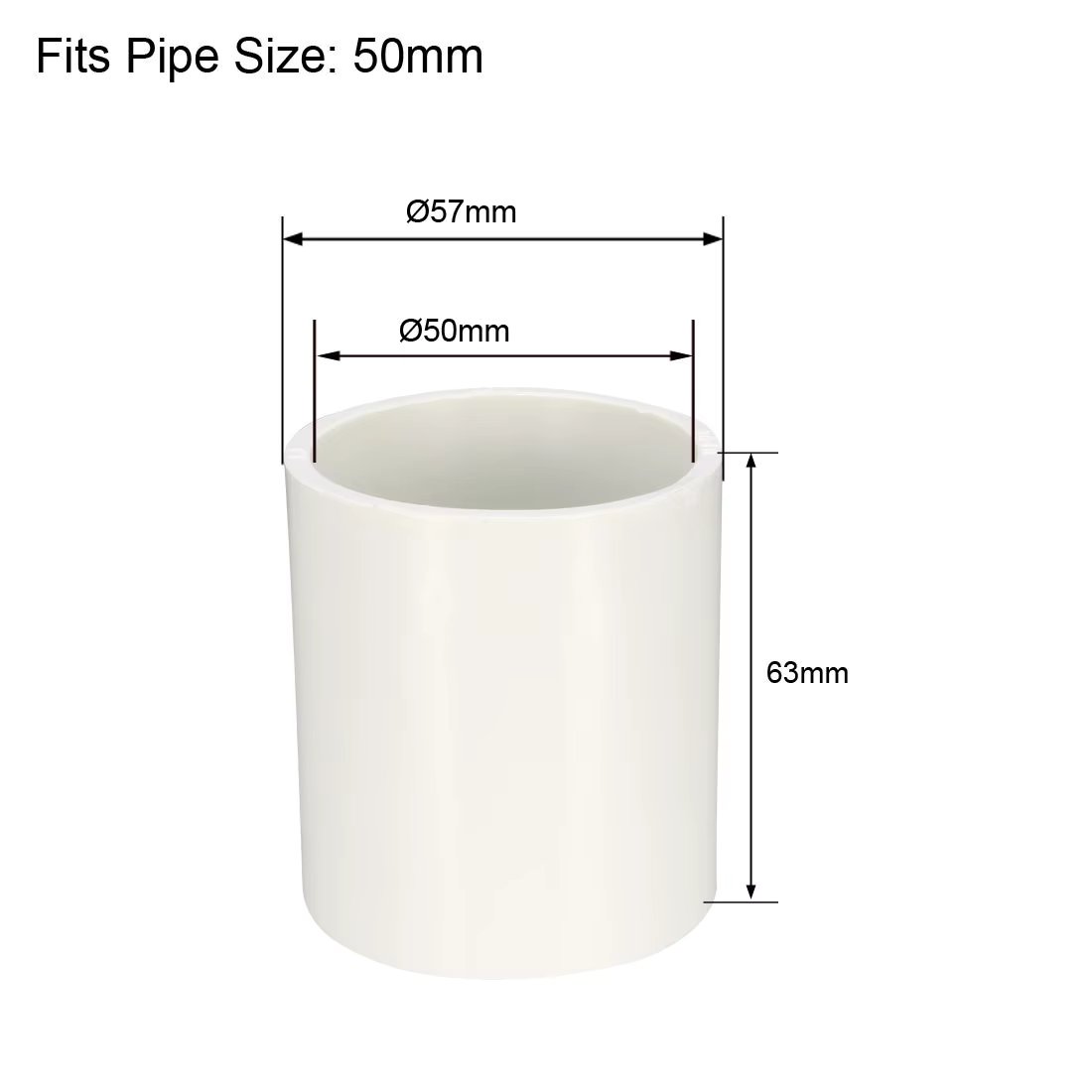 White 50mm 1Pcs