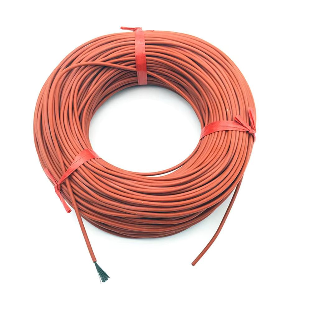 10M 12K 33ohm/m Silicone Rubber Heating Cables Floor Heating Silica Gel Carbon Fiber Wire 220V 150w Home Farm Heating Fittings