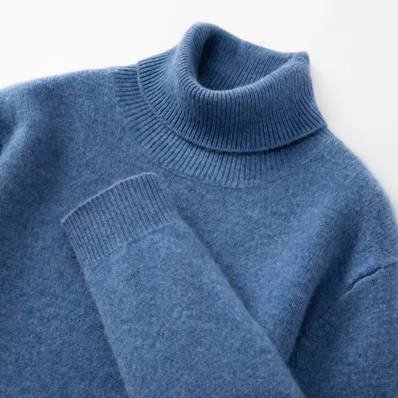 High-end Men's Sweater 100% Cashmere Sweaters Turtleneck Knitted Pullover New Basic Tops Winter Man Long Sleeve Thickened Jumper
