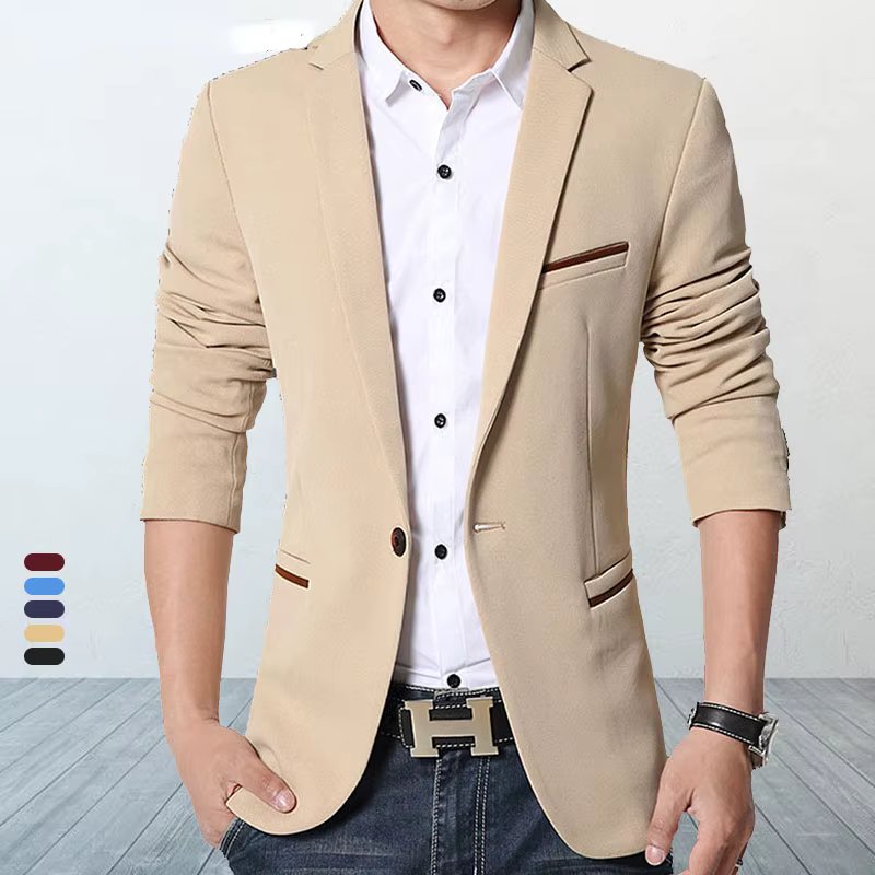 Brand Men's Casual Blazer 2024 Autumn New Fashion Slim Business Suit Coat Gentleman High-quality Men's Clothing Homme M~5XL