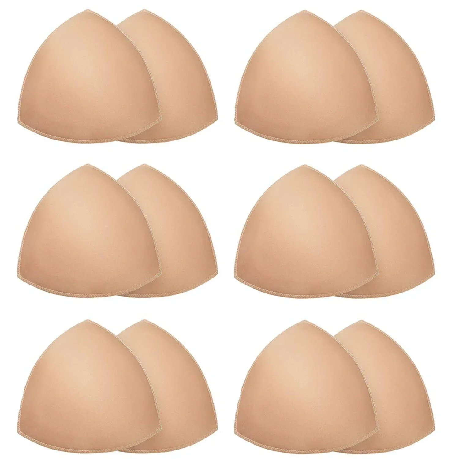 1/5pairs Triangle Sponge Push Up Bra Pads Set Women Invisible Insert Swimsuit Bikini Breast Enhancers Chest Cup Pads Accessories