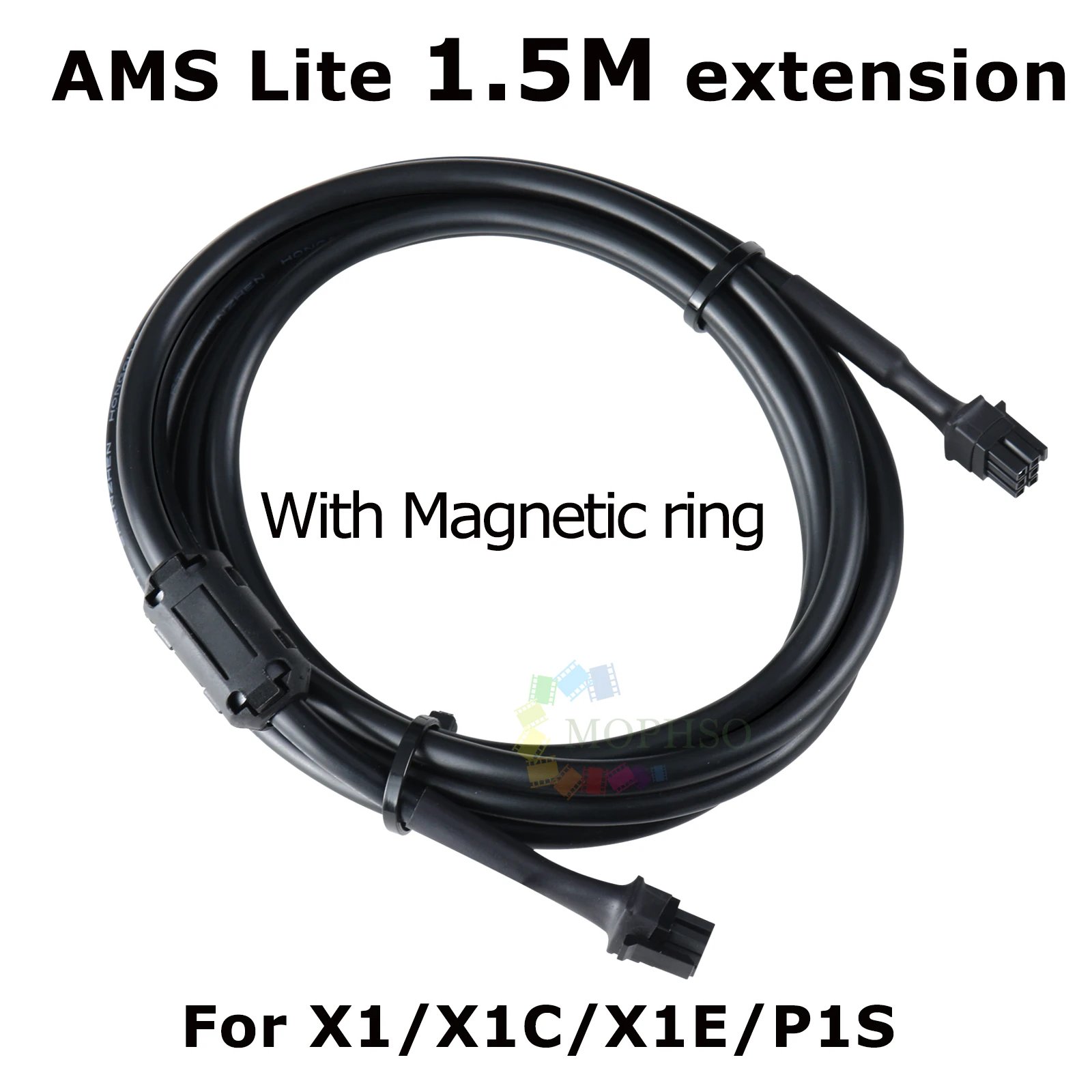 AMS Cable For Bambu lab X1 P1 6pin Data Cable AMS HUB Connection AMS 1.5/2 meters For Bambu Lab X1/P1 Series 3D printers Parts