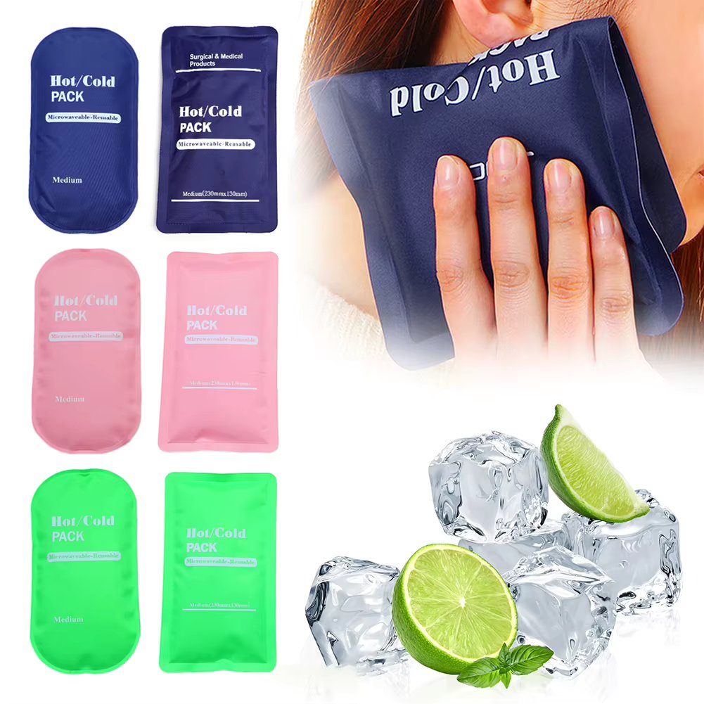 Reusable Ice Bag Sports Icing Packs Pain Relief Outdoor Cold Hot Ice Packs for Knees Ankles Injuries Muscle Back Pain Relief