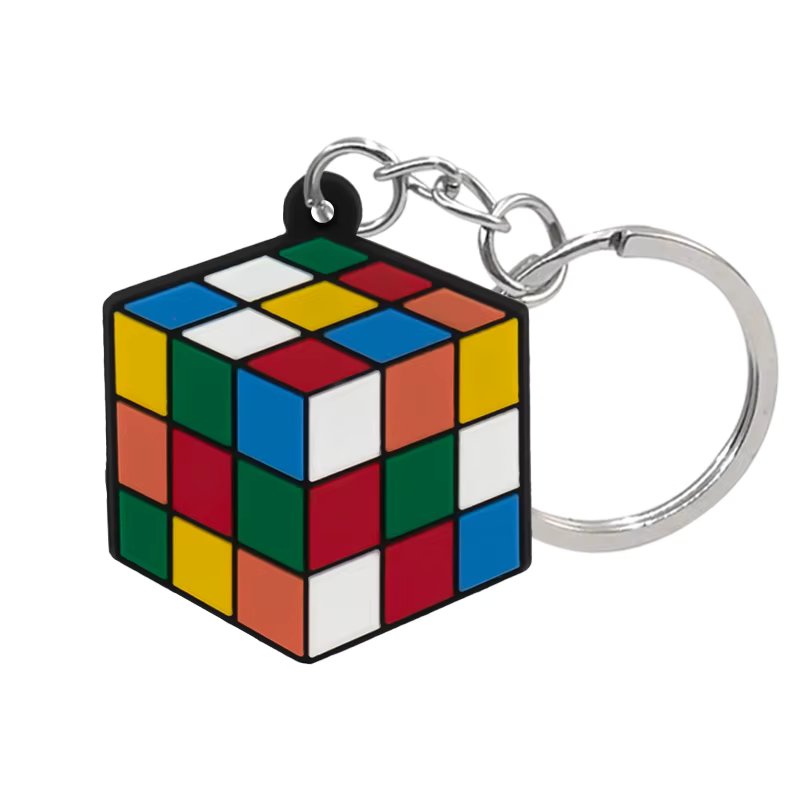 1/14pcs Casual Style Keychains Flower Fruit Food Key Ring Accessories Rainbow Clouds Keys Decorations Funny Gift for Women Girls