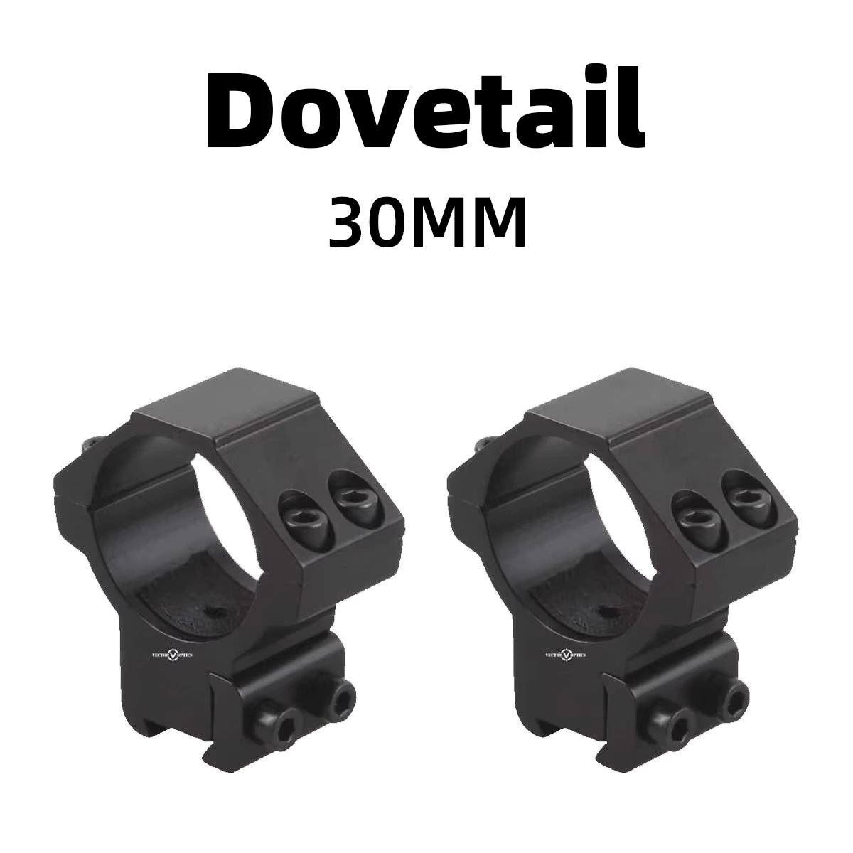 Vector Optics 30mm Dovetail Scope Rings Series For 11mm 3/8" Dovetail Rail Anti- Full Metal