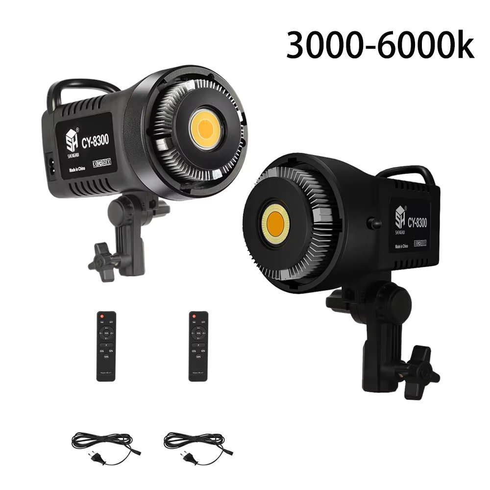 2-Pack 100W Photography Light Kit LED Video Studio Daylight-Balanced Lamp Portrait Flash Studio Accessories 3000-6000K 3 Colors