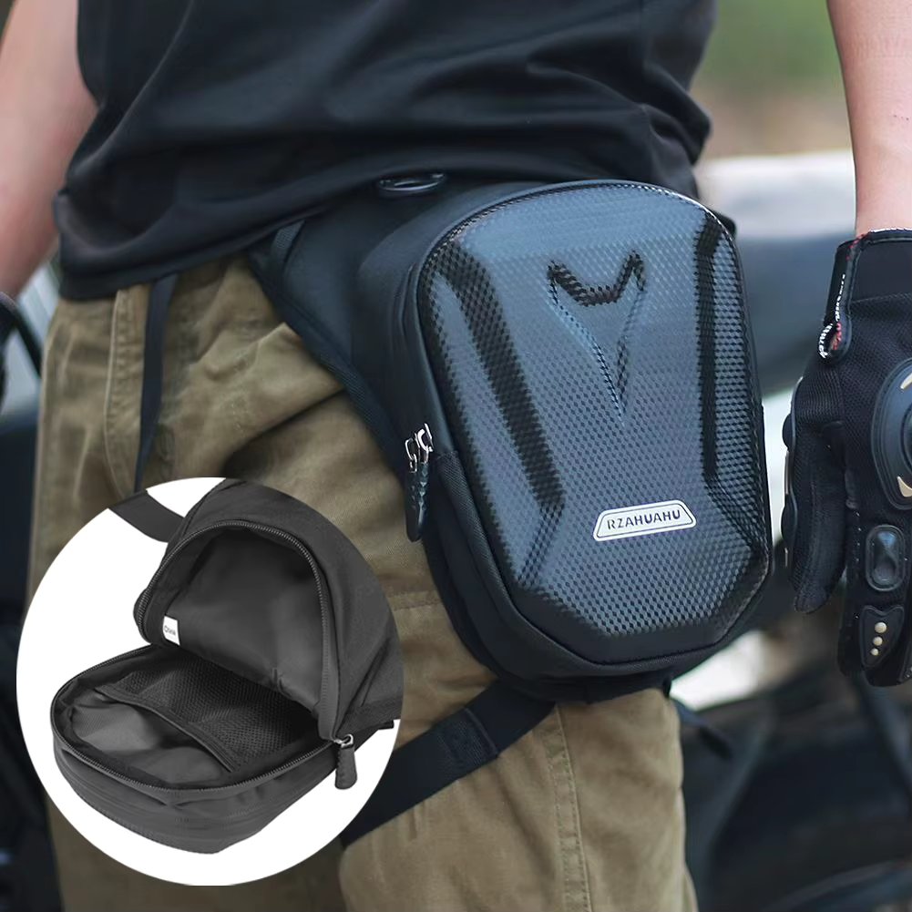 Motorcycle Leg Side Bag Leg Bag for Men Women Hard Shell New Motorbike Waist Bag Male Hip Bum Leg Bag Phone Purse Man Fanny Pack