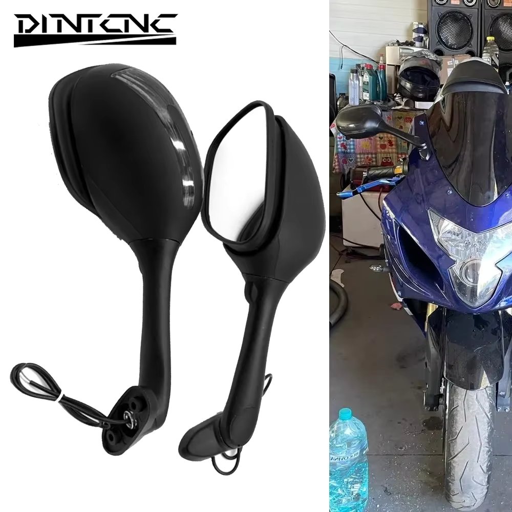 Motorcycle Accessories Universal for GSXR1000 K6 K7 K8 K9 Sv650 Sv650s Sv1000s Sv1000 Motorcycle LED Rearview Mirror