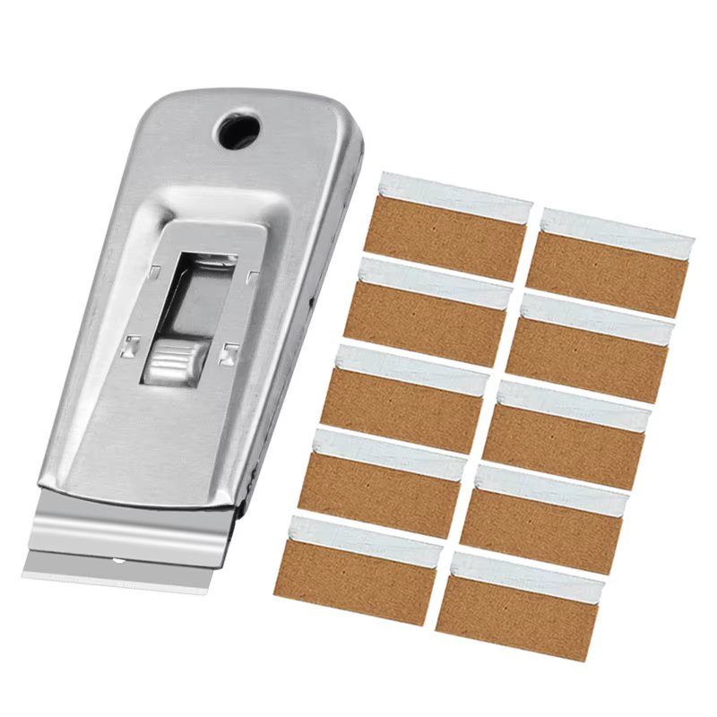 Multi Purpose Razor Scraper Car Stickers Remover Window Glass Ceramic Oven Cleaning Paint Removal Tool Steel Razor Blade Scraper