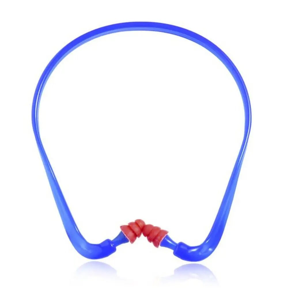 Head-mounted Anti-Noise Earplugs Blue Frame Silicone Noise Reduction Ear Plug Working Sleeping Sleeping Swimming Unisex Earmuff