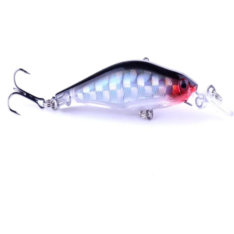 1Pcs/lot 8cm 6.3g Minnow Bass Spinner Crankbait Hard Bait Carp Fishing Fresh Water Sea Pesca Fake Lure Peche Fishing Tackle