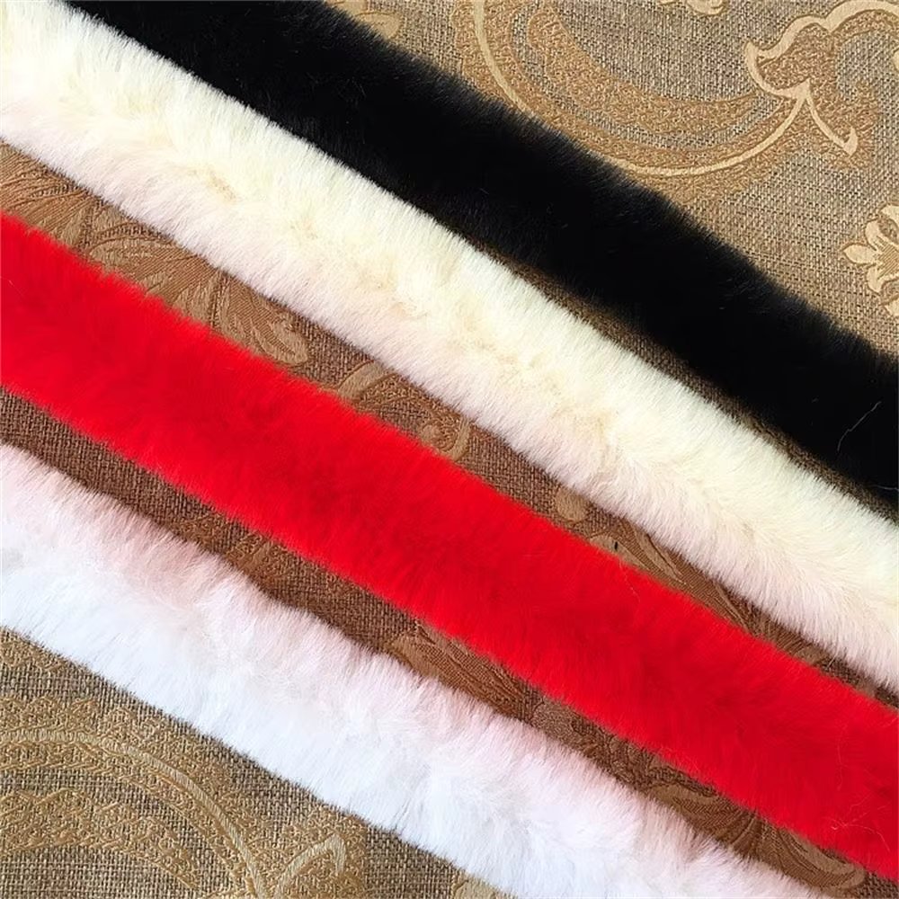 DIY Craft Furry Fluffy Trimming Ribbon 100cm Furry Ribbon Faux Rabbit Fur Fur Tape