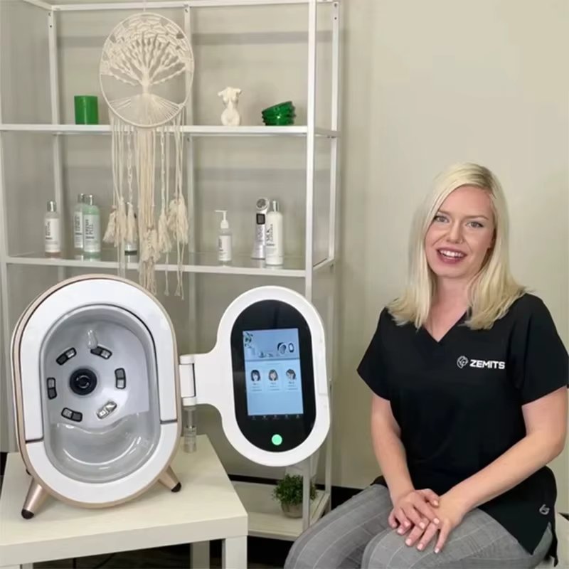 Newnet Korea Facial Skin Analysis System Magic Mirror Machine M9 Facial Tester Skin 4D Camera Analyzer For Skin Care