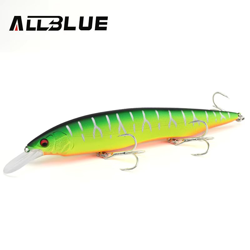 ALLBLUE KANATA+1 Fishing Lure Wobbler 16cm 33g Floating Hard Bait Tungsten Longcast Minnow Pike Bass Saltwater Freshwater Tackle