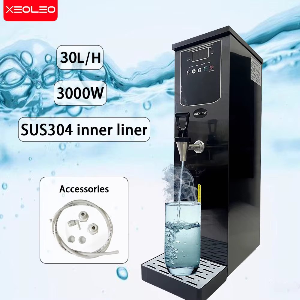 XEOLEO Commercial 30L/H Hot Water Boiler Machine Boiling Water Dispenser Fast Heating Smart Hot Water Boiling Machine Tea Shop