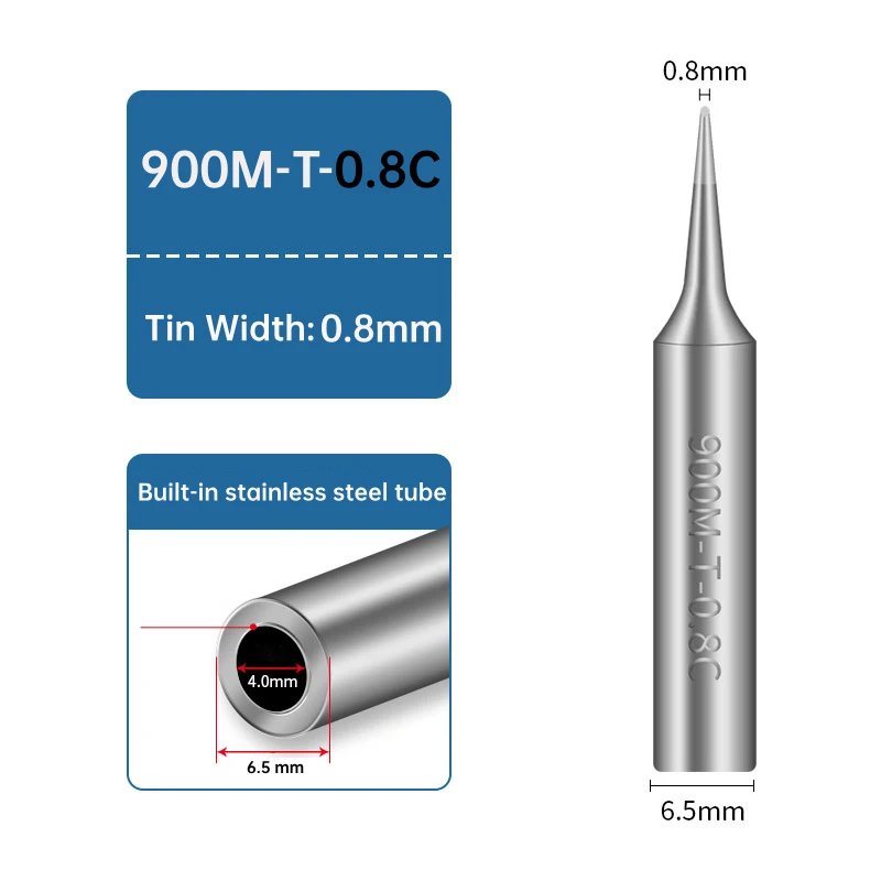 Handif 900M Soldering Iron Tips Lead-Free Pure Cooper Internal Heated Electric Welding Tools Fit 936/937/938/969 Solder Station