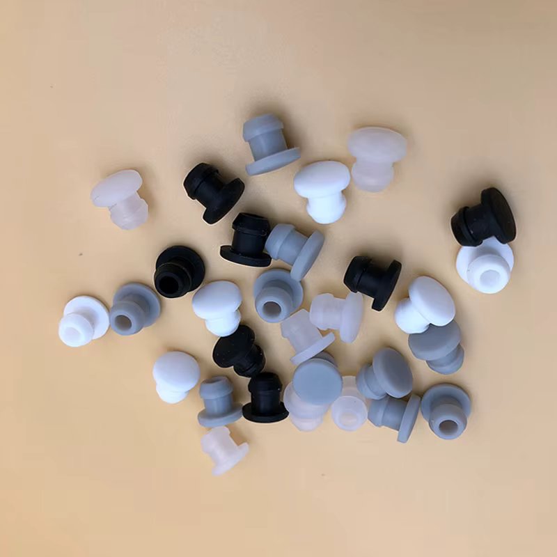 Food Grade Silicone Rubber  Snap-on Hole Plug Conical Blanking End T-type Plug Caps Seal Stopper Pipe Tube Inserts Bung Dust