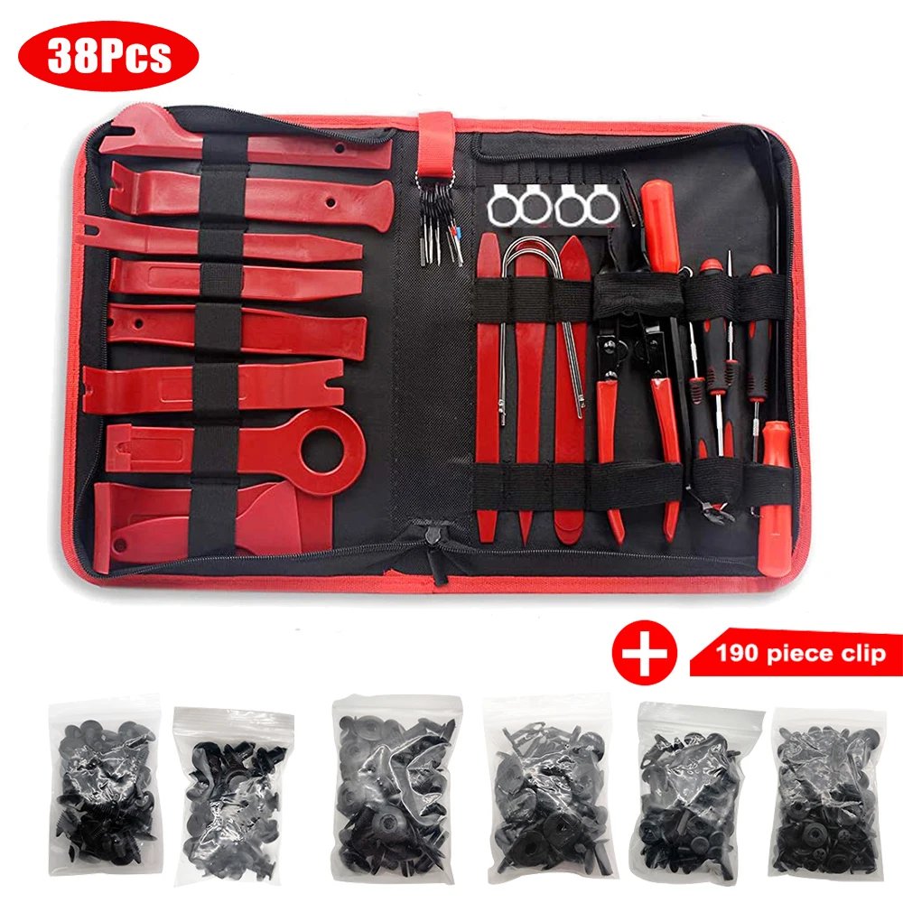 38pcs Red with clip
