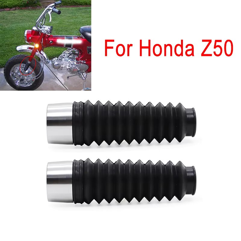 2Pcs Fork Boots Aluminum Fork Cap Cover Gaiters Gators Boots Shock Protector For Honda Z50 Z50r 1968 - 1978 Ct70 70h 1969 - 1971
