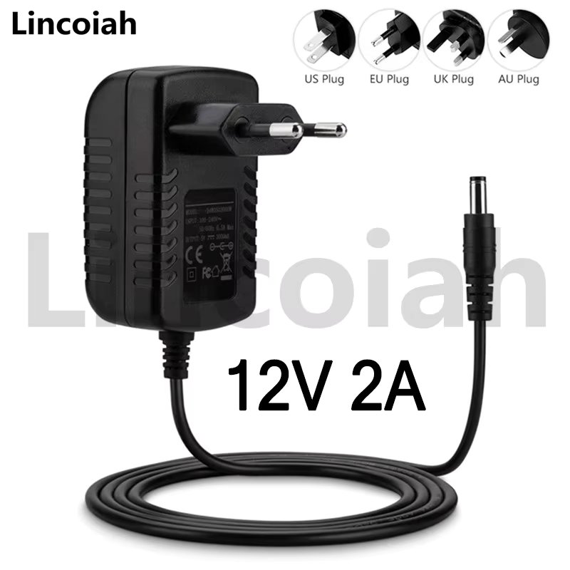 12V 2A Adapter Power Supply for Yamaha PA150-PA130 PA-3 PA-3B PA-3C PA-40 PA-5 PA-5C PA-5D PA-6 - DGX-640 EZ-200 PSR-170 220 225