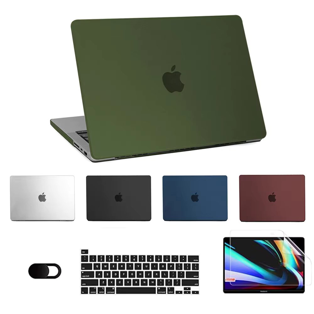 2024 New Ultra Thin Hard Shell Laptop Case For Macbook Air 13 Case For Macbook Pro 14 M3 M2 M1 Chip Air 13 13.6 15  A2941 Cover